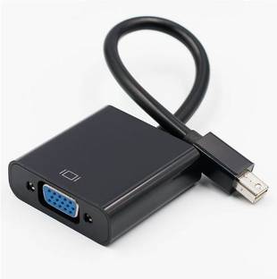 AlexVyan Black Mini DisplayPort to VGA Adapter ( Thunderbolt) Mini DP to VGA For Apple Devices, MacBook, MacBook Air, MacBook Pro, iMac, Mac Mini, & Mac Pro desktops, PC, and Tablets Media Streaming Device