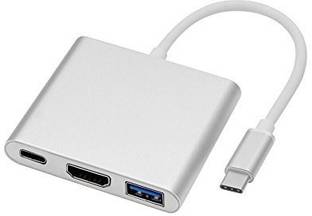 microware USB 3.1 Type-C Multiport Male to HDMI USB 3.0 USB-C Hub Adapter MMPL TYPE C USB Hub