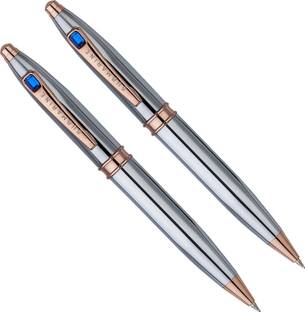 Submarine Trangle C/P With Rosegold Ball Pen