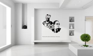 peacockirde 60 cm Dr Ambedkar I Samrat Ashok Self Adhesive Sticker