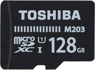 TOSHIBA THN-M203K1280A4 M203 128 GB MicroSD Card Class 10 100 MB/s  Memory Card Compatible with Mobile