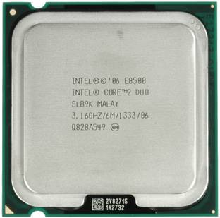 Intel Core 2 Duo E8500 3.16 GHz LGA 775 Socket 2 Cores 2 Threads 6 MB L2 Cache Desktop Processor