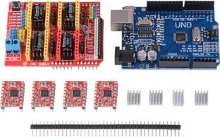 robocraze CNC Shield + UNO R3 + 4xDRV8825 Driver Kit For Arduino 3D Printer