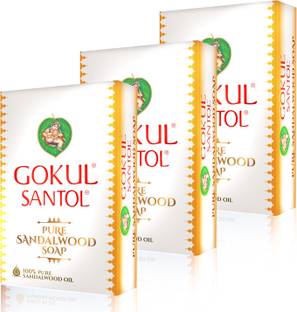 GOKUL Sandalwood soap 75g (Pack of 3)