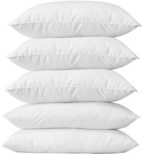 SLEEP SPA Polyester Fibre REJUVENATE THERAPY FIBER PLAIN Bed/Sleeping Pillow Pack of 5