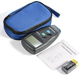 BALRAMA MD-2G 5%-40% Digital Wood Moisture Meter Tester Instrument 2-Pin Timber Detector Wood Firewood Bamboo Damp Tester Hygrometer Humidity Analyzer with LCD Display + Carry Bag to Measure the Percentage of Water Content in Wood, Fibrous Objects, Firewood, Tobacco, Paper, Medicinal Materials, Timber, Sheetrock, Carpets, Cotton, Paint, Walls Pin-Type Digital Moisture Measurer