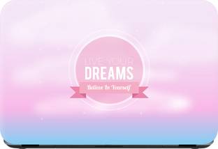 Flipkart SmartBuy live our dream Premium LG Vinyl (matte) Reusable Laptop Skin Compatible for 15.6 inc...