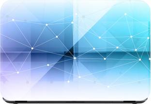 Flipkart SmartBuy blue geometries Premium LG Vinyl (matte) Laptop Decal 15.6