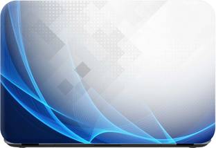Flipkart SmartBuy wavy blue Premium LG Vinyl (matte) Reusable Laptop Skin Compatible for 15.6 inch