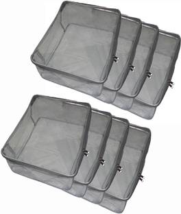 Ajabh High Quality Pack of 8 pcs Multipurpose Transparent Saree cover Sari Cover Garments Cover For keeping Heavy Saree Keep saree/Suit/Travelling Pouch