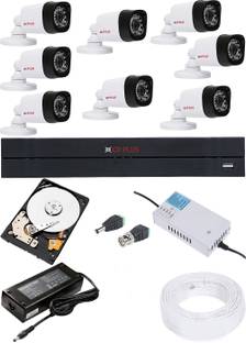 CP PLUS 8 Channal HD DVR 1080p 1Pcs,Bullet Camera 2.4MP 8Pcs Security Camera
