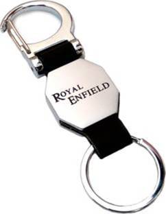 SaleBox Royal Enfield & Spring Hook Locking Key Chain Pack of Two Locking Key Chain