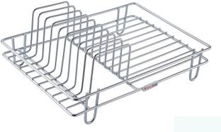 SKYZONE Plate Kitchen Rack Steel Unique Design Double Section Rack