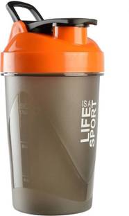 PRiQ Sports Protein ShakeR/Sipper / Gym Bottle / Water Bottle with New Design Plastic Ball 500 ml Shaker