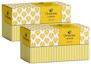Octavius Classic Lemon(Pack of 2) Lemon Green Tea Bags Box