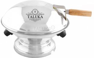 TALUKA Aluminum Bati Maker And Tandoor Baking Oven, 22 Cm X 17 Cm X 30 Cm, 1 Piece, Silver Gas Tandoor...