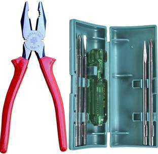 TAPARIA 1621-8 CUTTING PLIER AND 802 SCREWDRIVER SET Hand Tool Kit