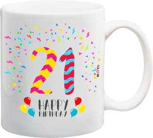 ME&YOU Gift For 21st Birthday, Personalized and Unique Birthday gift for, Boy, Girls, Cousin, Brother, Sister IZ18SRMU-1392 Ceramic Coffee Mug