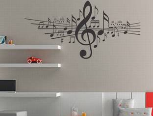 Happy Walls Music & Musical Instruments Multicolor Wallpaper