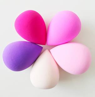 Shopeleven Set of 5 Makeup Beauty Foundation Cream Powder Liquid Blender Sponge Puff