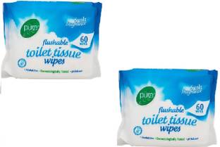 Pure Flushable Toilet Tissue Wipes
