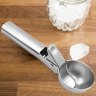 कुबेर इंडस्ट्रीज़ Stainless Steel Spring/Trigger Ice Cream Scoop Set of 1 Pc 
 ICESCOOP01 स्टील आइस-क्रीम स्पून