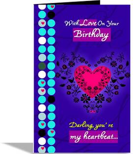 alwaysgift Darling You're My Heartbeat Greeting Card Greeting Card