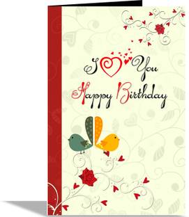 alwaysgift I Love You HaPPY Birthday Greeting Card Greeting Card