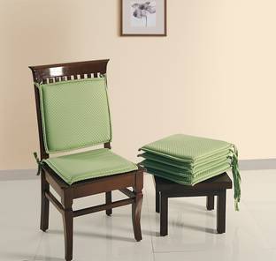 SWAYAM Foam Abstract Chair Pad Pack of 4
