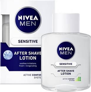 NIVEA Sensitive After Shave Lotion with 0% alcohol & camomile for intensive moisture