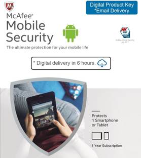 McAfee 1 User PC 1 Year Mobile Security Compatible with Android (Email Delivery - No CD)