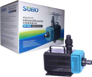 SOBO Submersible Pump WP-5200 (Pack of 1) | Power: 75W (Flow MAX: 3500L/Hr | Height MAX: 3 Meters) | Water Aquarium Pump