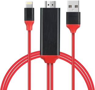 VibeX HDMI Cable 2 m Copper Braiding, Metal Braided ™ Lightning to HDMI, cable, 1080P HDMI Video AV Cable Connector Conversion Same Screen Device HDTV Adapter for iPhone 7/6/5 Series, Pad Air/mini/Pro, Pod touch(5th Generation)