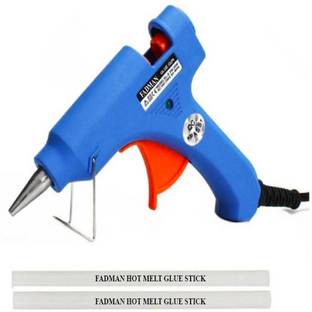 FADMAN Blue 20W On Off Switch And Indicator With 2 Hot Melt Glue Sticks Standard Temperature Corded Glue Gun (7 mm) Standard Temperature Corded Glue Gun