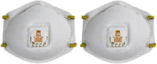 3M Particulate Respirator with Valve 8511 N95 NIOSH Approved (Pack of 2)