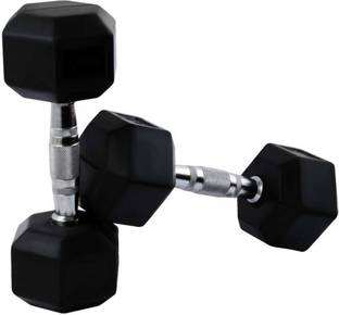 Neulife Hex Dumbbell 10kg ( 5kg each ) Fixed Weight Dumbbell