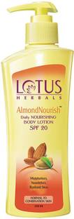 LOTUS HERBALS Almond Daily Nourishing Body Lotion SPF 20