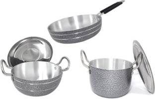 bartan hub kadhai saucepan kundatope Cookware Set
