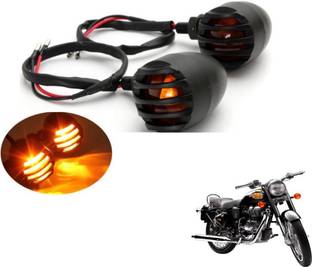 MOCKHE Front, Rear LED Indicator Light for Royal Enfield