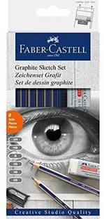 FABER-CASTELL 4H, 2H, H, HB, B, 2B, 4B, 6B Pencil