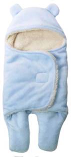 BRANDONN All season Use- Supersoft , Double Layered Premium Quality , Baby Wrapper Cum Baby carrier Bag Cum baby Blanket Sleeping Bag