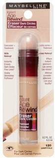 MAYBELLINE NEW YORK Instant Age Rewind Eraser Dark Circles Concealer, 120 Light/Pale Concealer