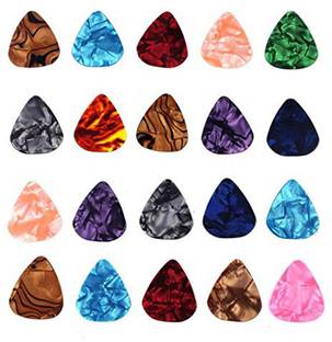 PENNYCREEK 20 pc Alice 0.46mm Guitar Picks Plectrums Smooth Nylon Material {Pack of 20} Guitar Pick