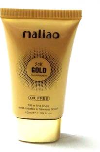 maliao 24k gold gel base primer for long lasting oil control flow less HD makeup Primer  - 40 ml