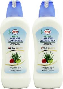 Ayur Herbal Deep Pore Cleansing Milk With Aloe Vera Face Wash