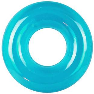 INTEX ? Original Premium Neon Inflatable Transparent Swim Tube Ring (Blue) Swim Floatation Belt