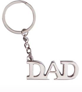 Universal premium Dad Words Metal Keychain - silver Key Chain