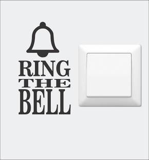 Asmi Collections 14 cm Ring the Bell for Light Switches Removable Sticker