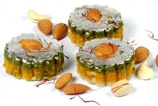 Ghasitaram Gifts Kaju-Kesar-Pista-Flowers Box