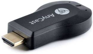 BJOS best quality New model AnyCast M4 Plus TV HDMI Wireless Display Dongle Mobile to TV FULL HD for Android phone iPhone windows Phone iPad Laptop Tablet Mirracast TV stick for high definition (Black Color) Media Streaming Device